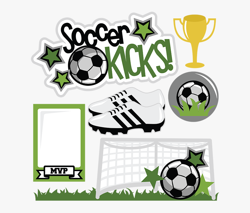 Kicks Svg Scrapbook Title - Digital Soccer Scrapbook Pages, HD Png Download, Free Download