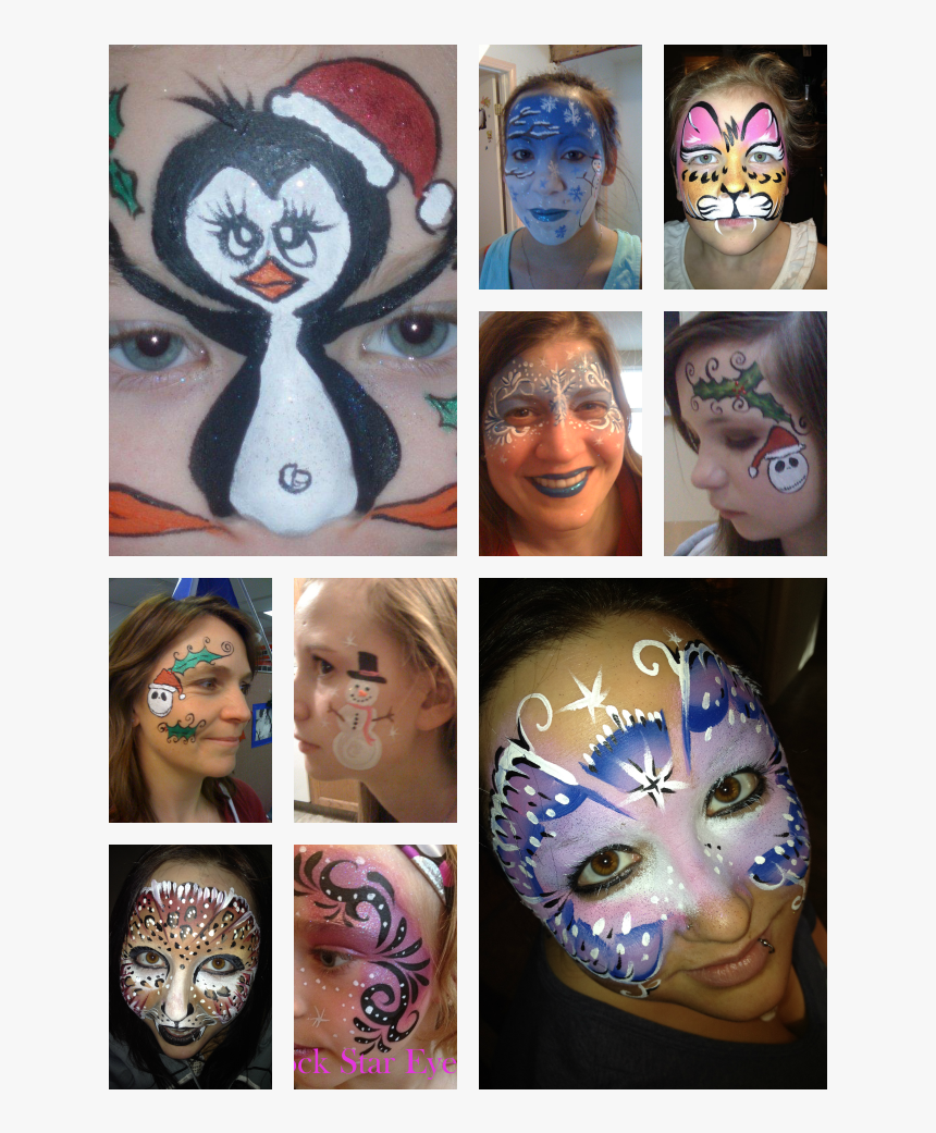 Totally Random Face Painting - Collage, HD Png Download, Free Download