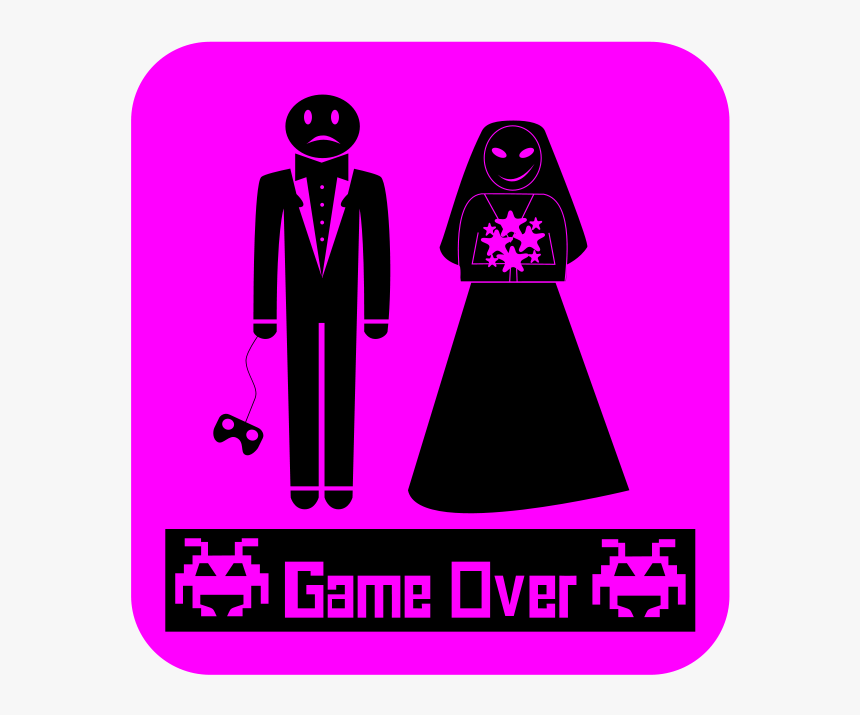 Game Over Boda Svg Clip Arts - Clip Art, HD Png Download, Free Download