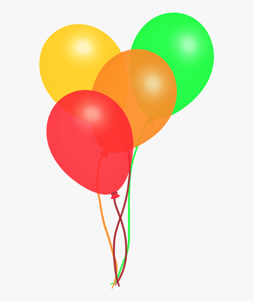 Rainbow Balloons Colorful - Balloon, HD Png Download, Free Download
