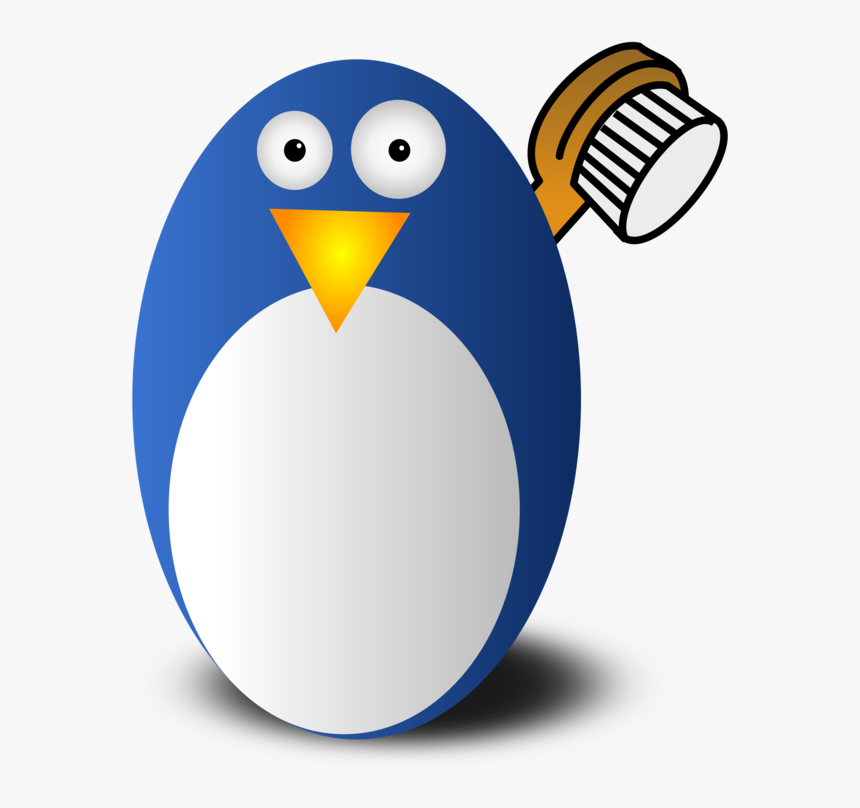 Flightless Bird,bird,beak - Baground Pinguin Biru, HD Png Download, Free Download