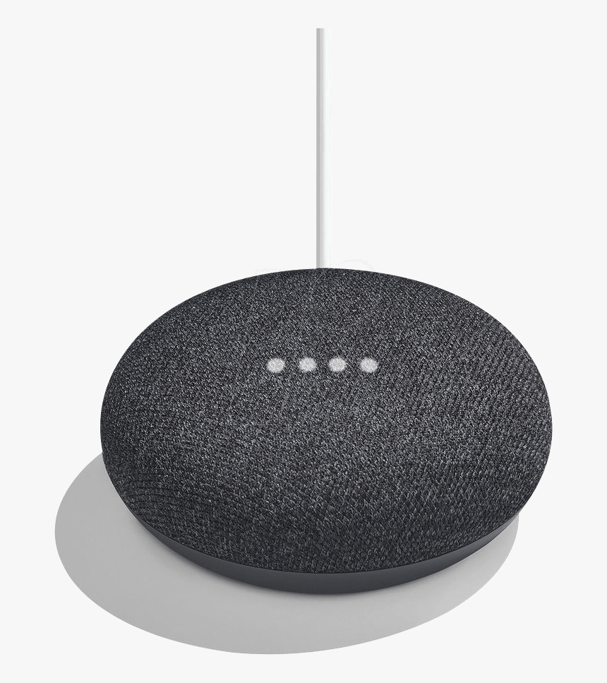 Smart Speaker, Voice Control, Google Home Mini Google - Google Home Mini Carbon Smart Assistant, HD Png Download, Free Download