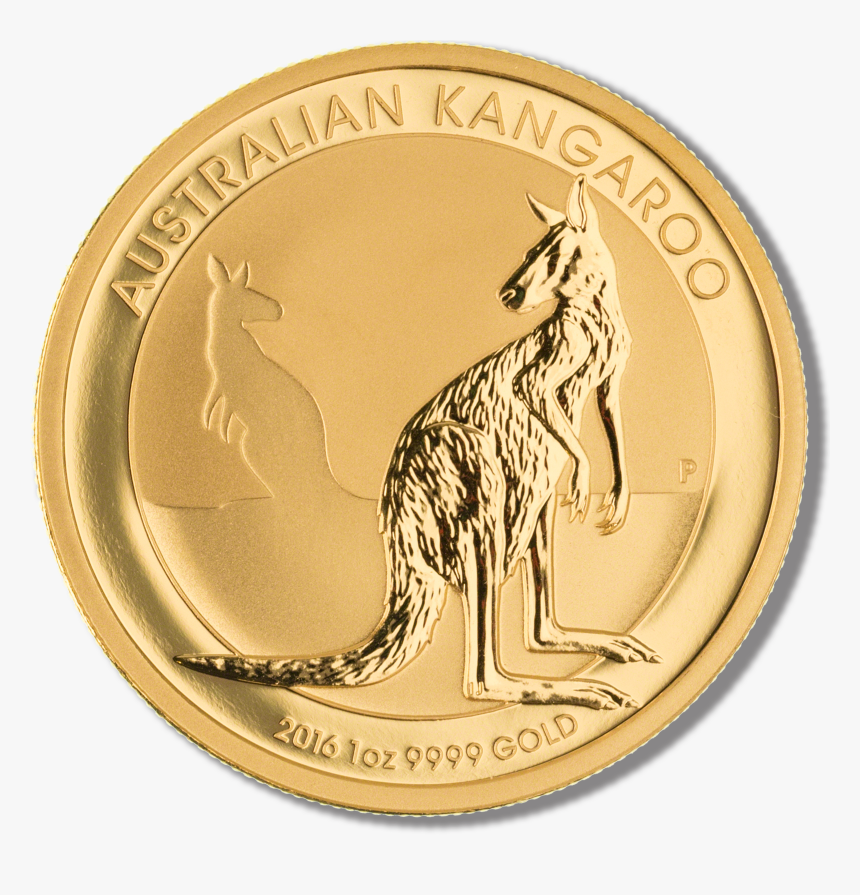 Australian Gold Kangaroo Nugget - Australian Kangaroo 1 Oz Gold Coin 2016, HD Png Download, Free Download