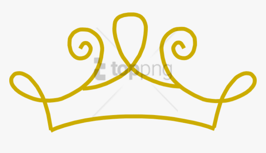 Free Png Gold Line Clip Art Png Image With Transparent - Black And White Queen Crown Clipart, Png Download, Free Download
