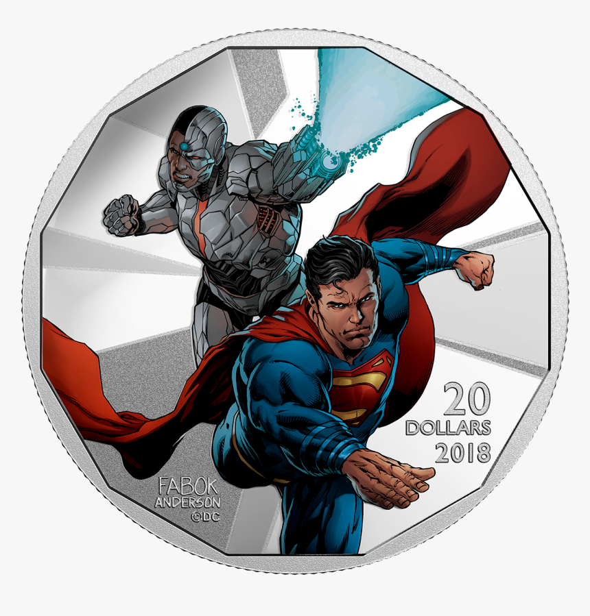 2018 1 Oz Canada The Justice League - Justice League Cyborg In Cartoons, HD Png Download, Free Download