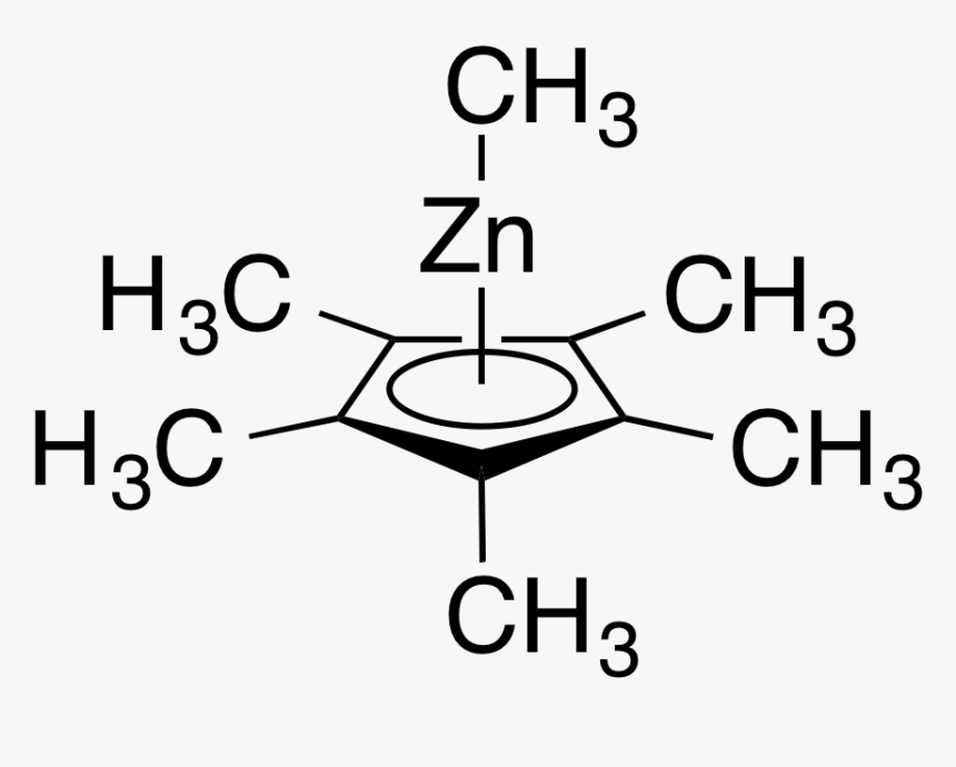 Structure Of Organometallic Zinc Complex Zn(me) - Structure Of Organometallic Compounds, HD Png Download, Free Download