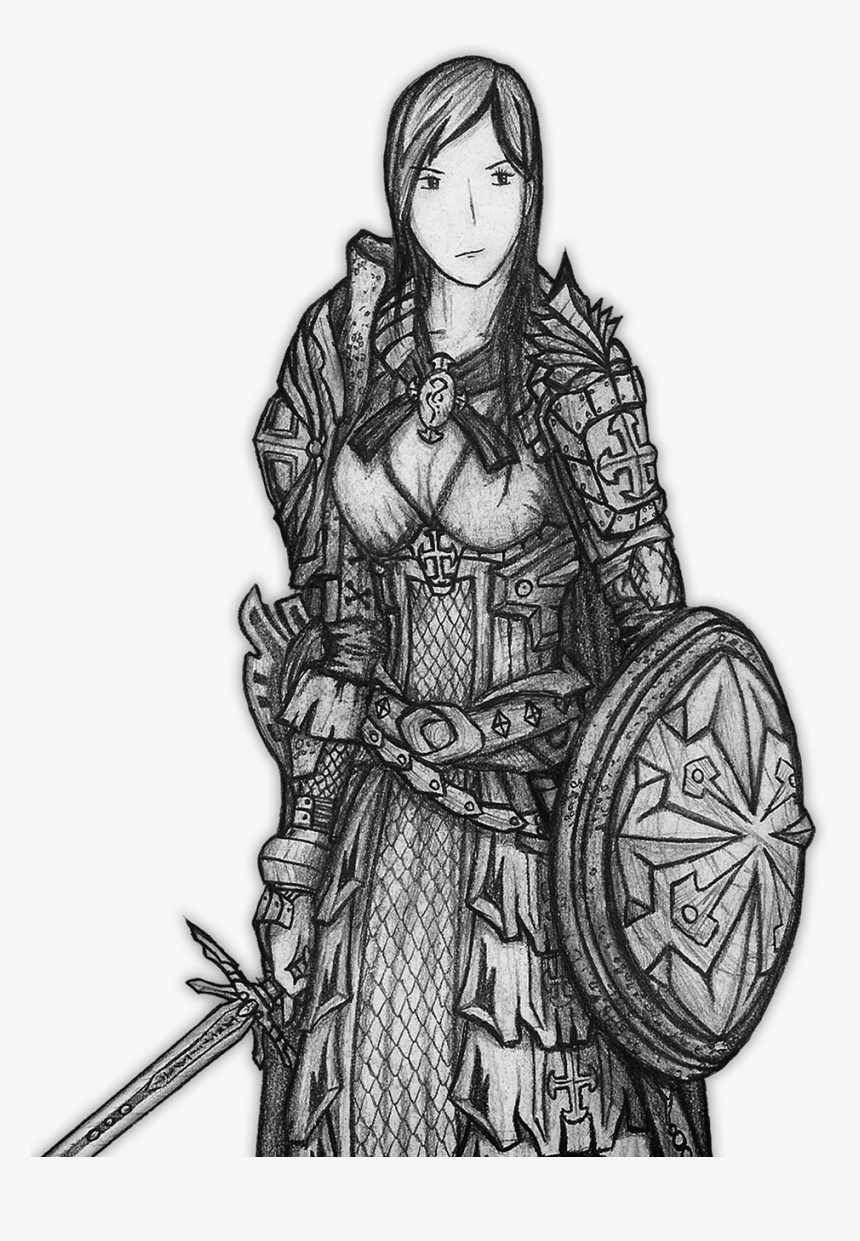 Drawn Knight Chainmail - Sketch, HD Png Download, Free Download