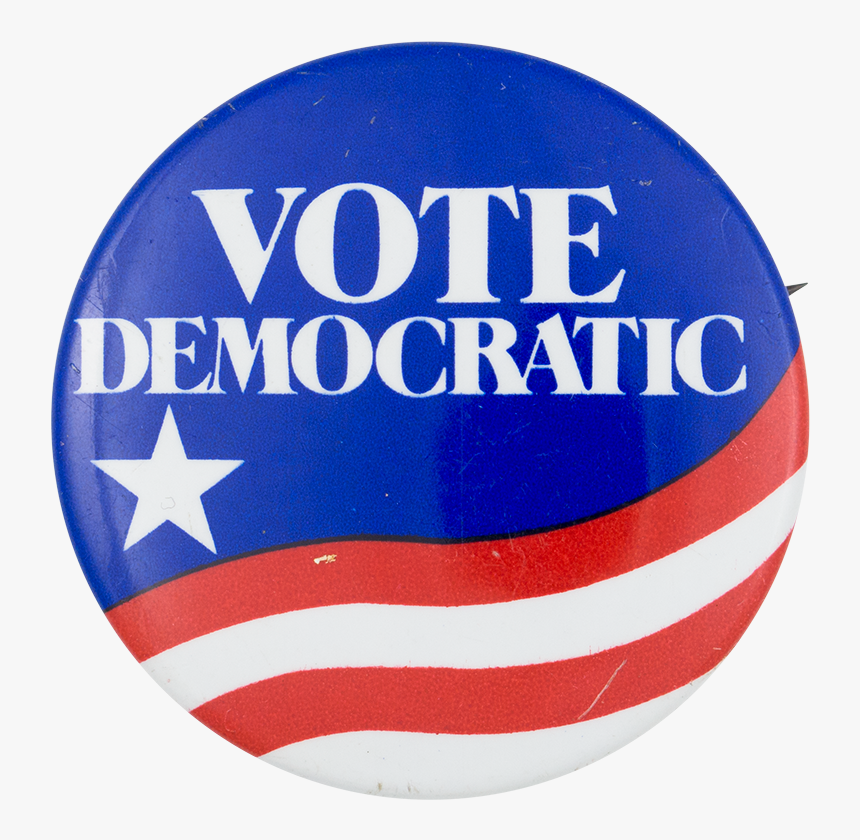 Vote Democratic Flag Political Button Museum, HD Png Download, Free Download