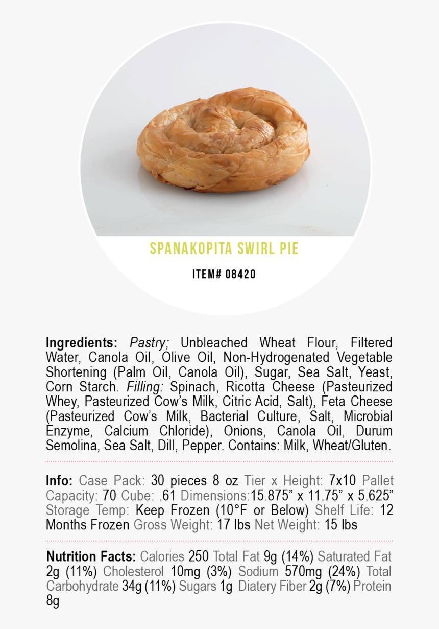 Corfu Swirl Pies Spanakopita - Cider Doughnut, HD Png Download, Free Download