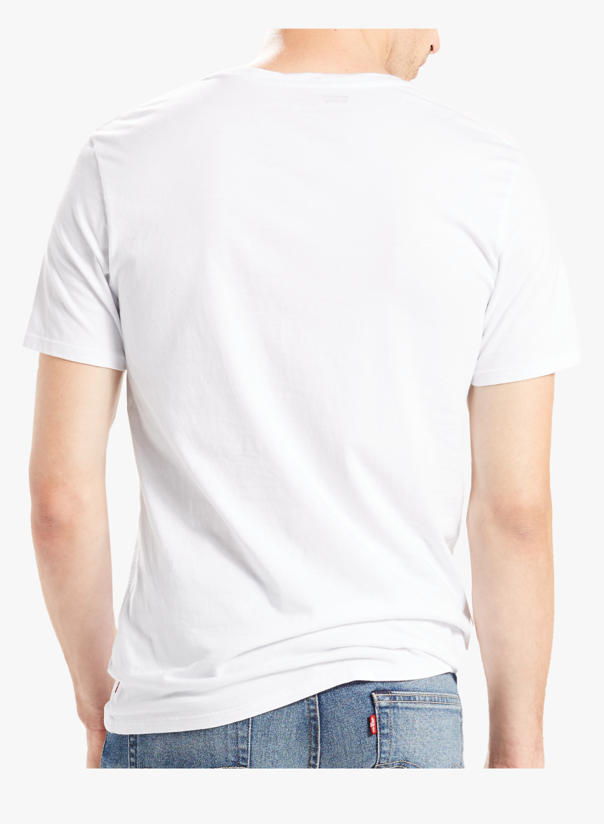 Levis Shirt Weiss S/s Batwing Rückansicht - Man, HD Png Download, Free Download