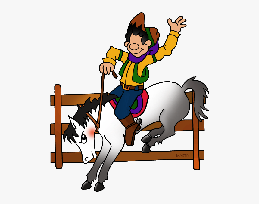Occupations Clip Art By Phillip Martin, Rodeo Cowboy - Verb To Have Got, HD Png Download, Free Download