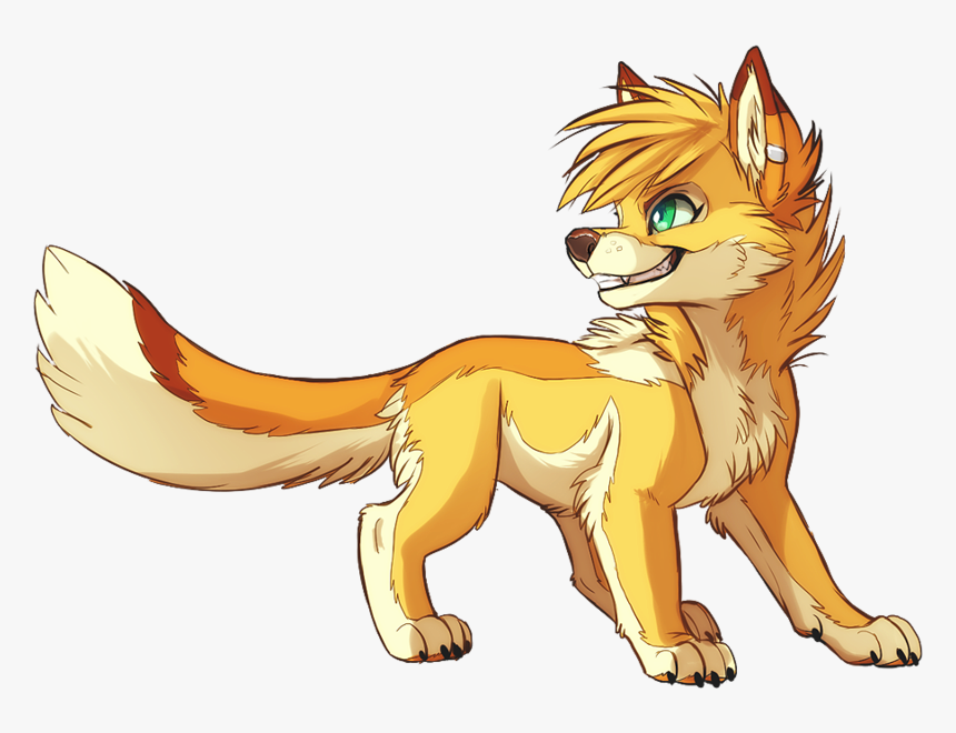 Wolf Pack Art - Yellow Wolf Furry, HD Png Download, Free Download