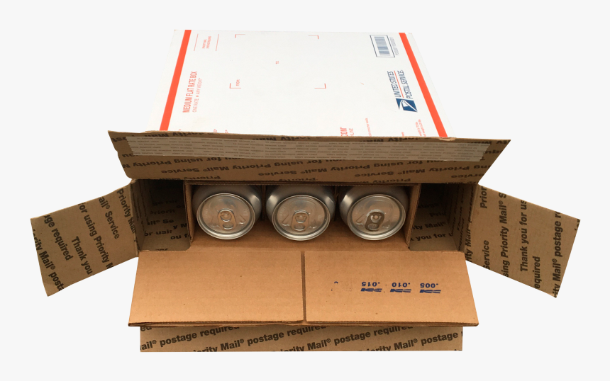 Beer Shippers Craft Beer Shipping Box Usps Flat Rate - Carton, HD Png Download, Free Download