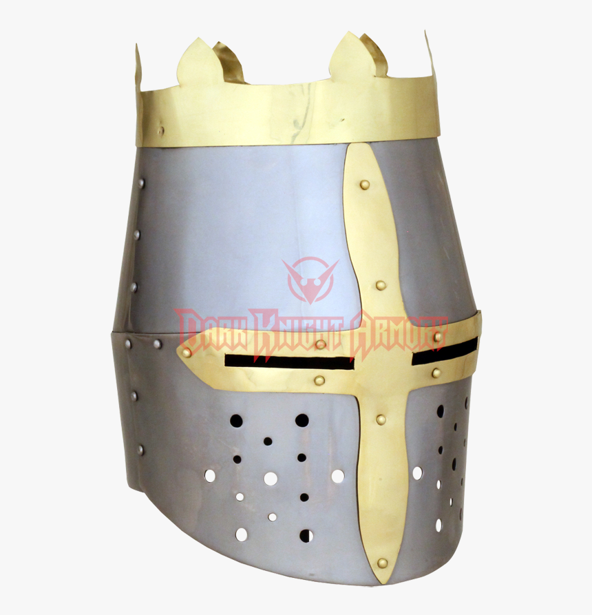 Crusader Helmet Png - Knight With Crown On Helmet, Transparent Png, Free Download