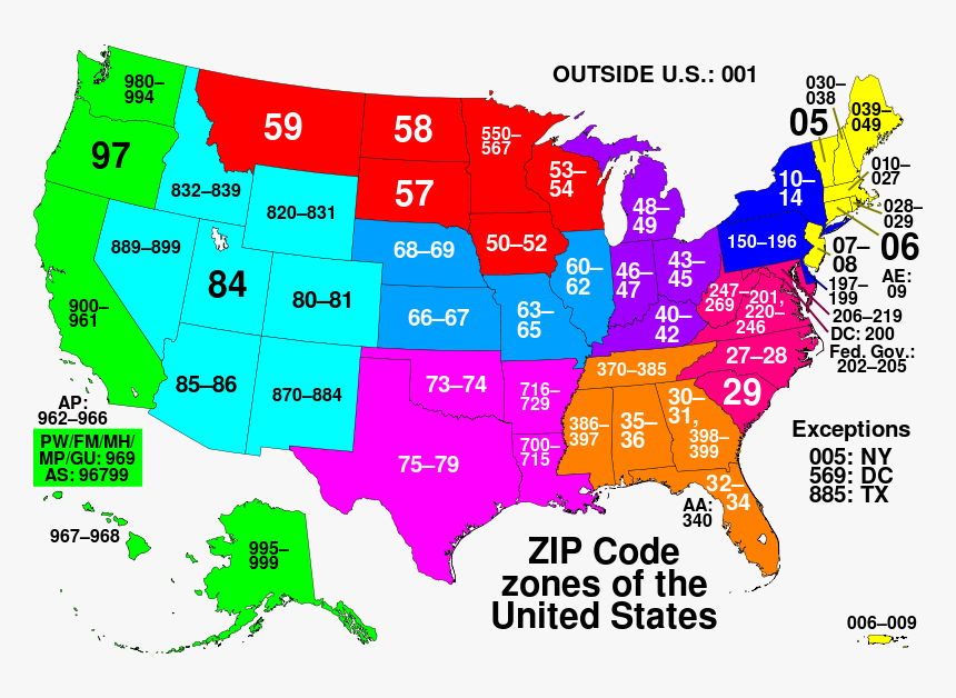 Zip Codes, HD Png Download, Free Download