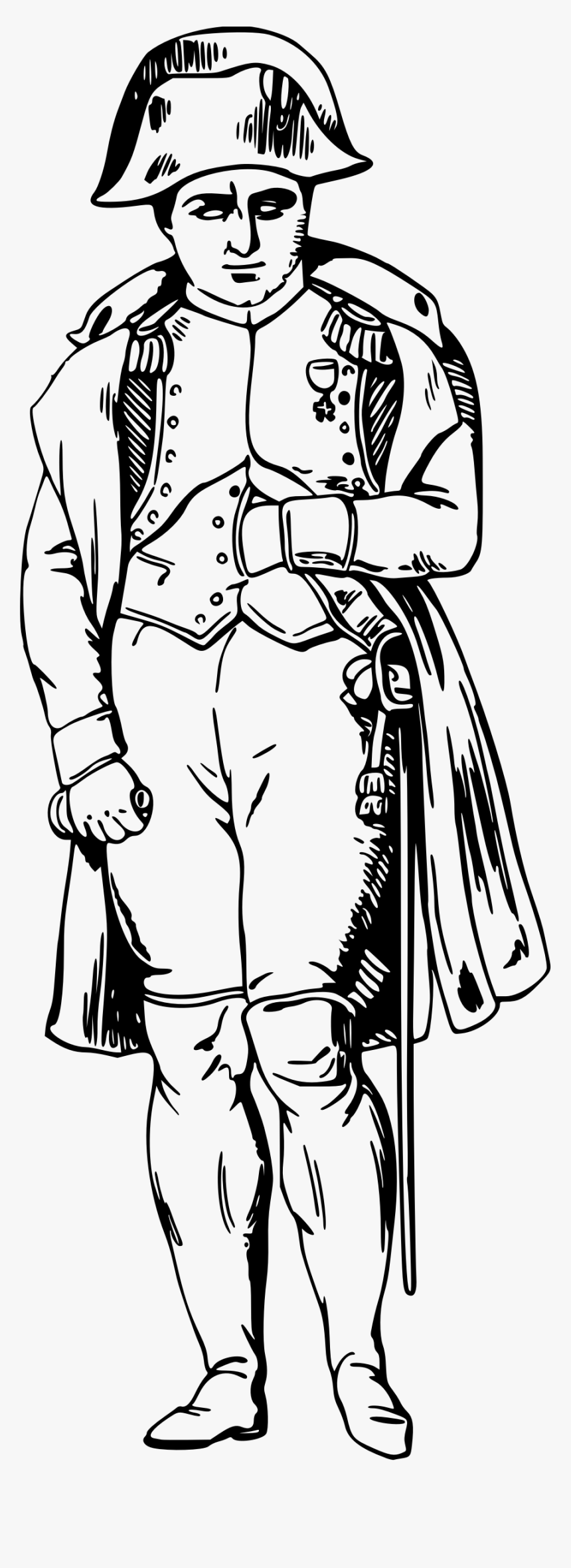 History Clipart Napoleon - Napoleon Black And White, HD Png Download, Free Download