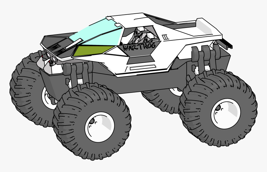 Monster Hog Warthog Truck Clipart Png - Monster Truck, Transparent Png, Free Download