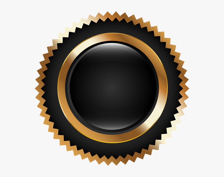 Certificate Seal Black And Gold, HD Png Download, Free Download