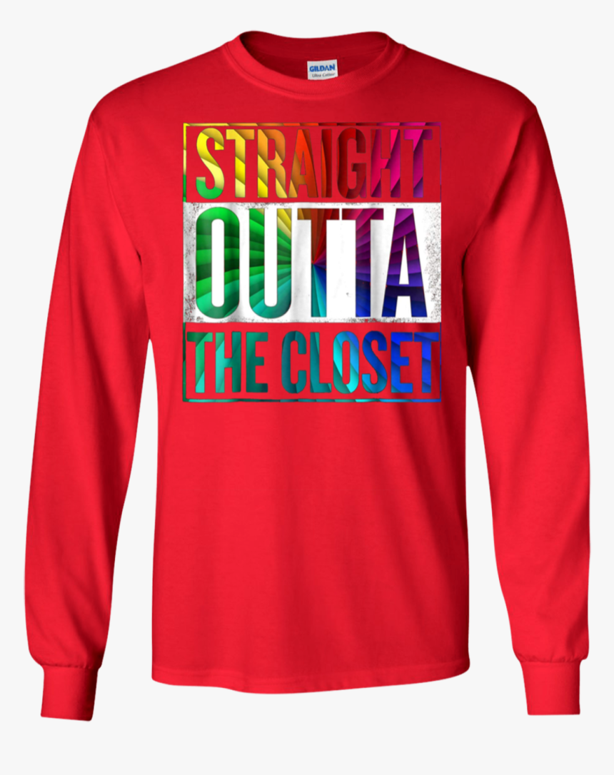 Straight Outta The Closet Shirt Lgbt Gay Pride Gift, HD Png Download, Free Download