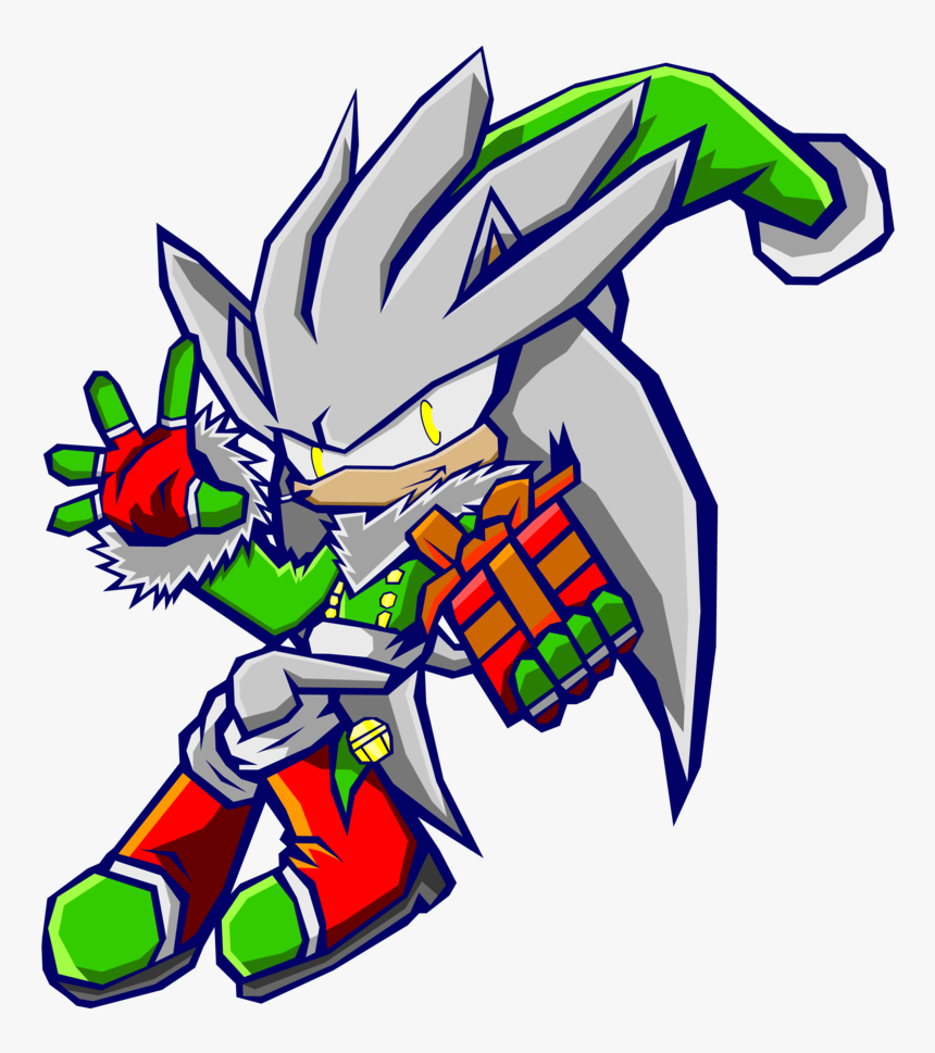 Transparent Pillow Fight Clipart - Silver The Hedgehog Christmas, HD Png Download, Free Download