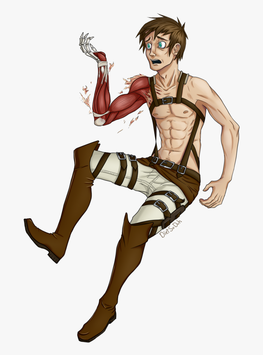 Eren Drawing Full Body - Attack On Titan Eren Titan Full Body, HD Png Download, Free Download