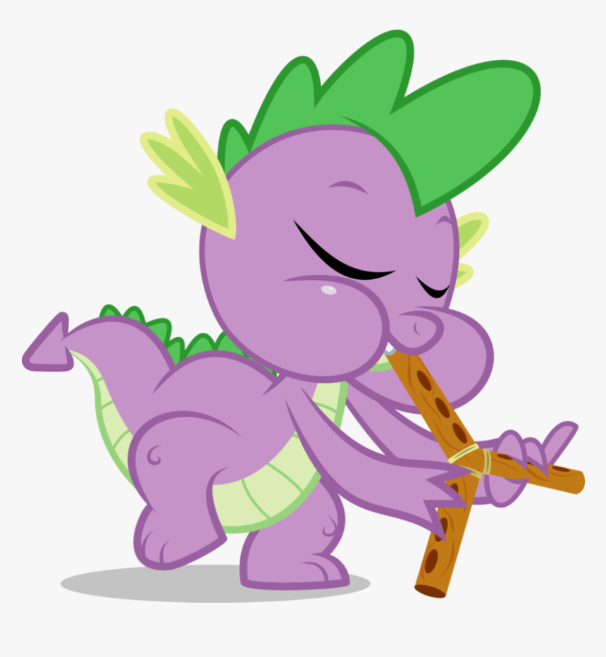 Spike Playing Flutes By Dervonnebenaan - Pinkie Pie, HD Png Download, Free Download