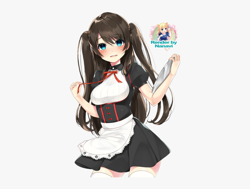 Thumb Image - Anime Girl Render Maid, HD Png Download, Free Download