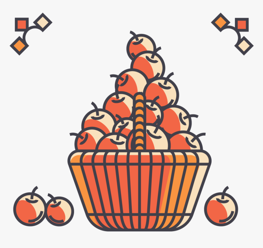 Basket Of Apples, HD Png Download, Free Download