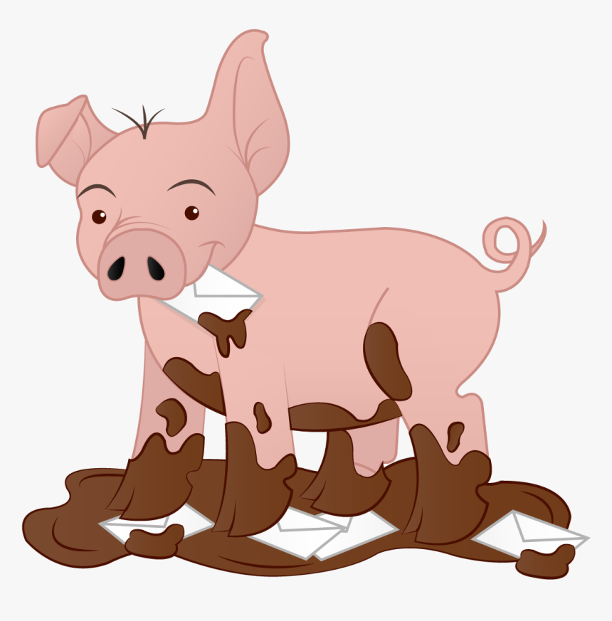 Spammy Pig - Cartoon, HD Png Download, Free Download