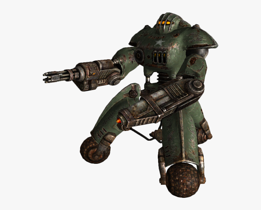 Military Sentry Bot Minigun - Fallout 3 Sentry Bot, HD Png Download, Free Download