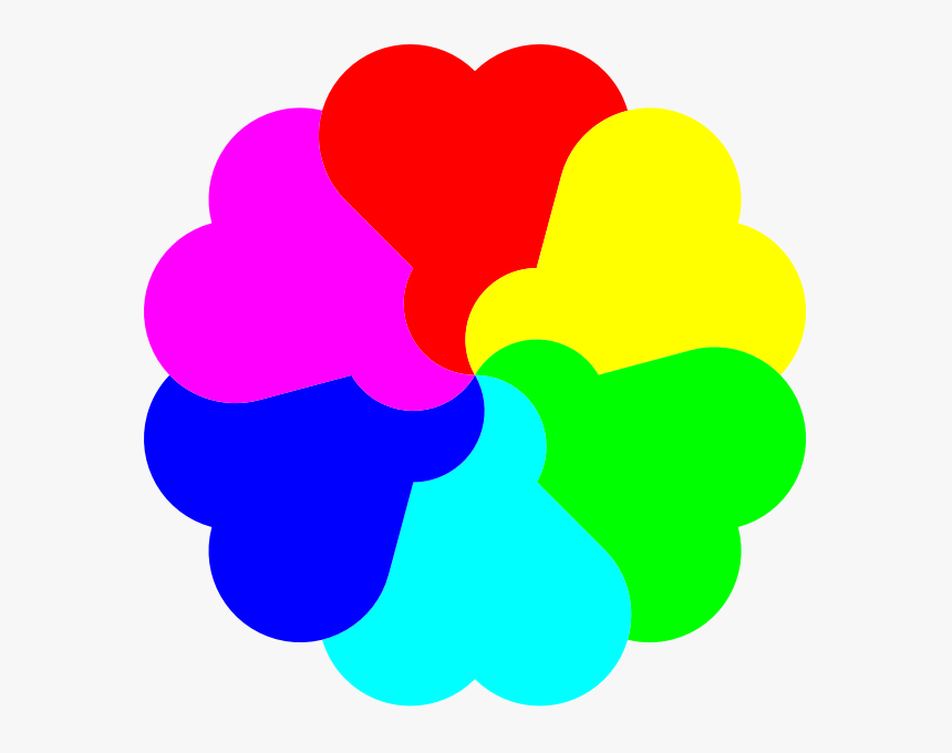 Flowerheart Spectrum Colors - Colours Clipart, HD Png Download, Free Download