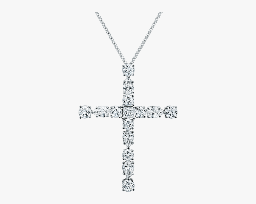 Symbols By Harry Winston, Small Diamond Madonna Cross - Locket, HD Png Download, Free Download