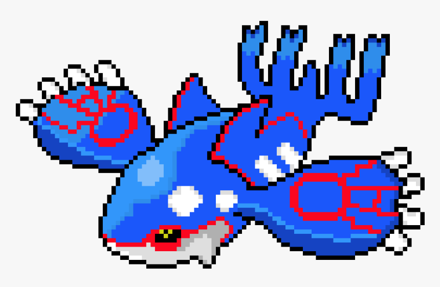 Shiny Kyogre Pixel Art, HD Png Download, Free Download