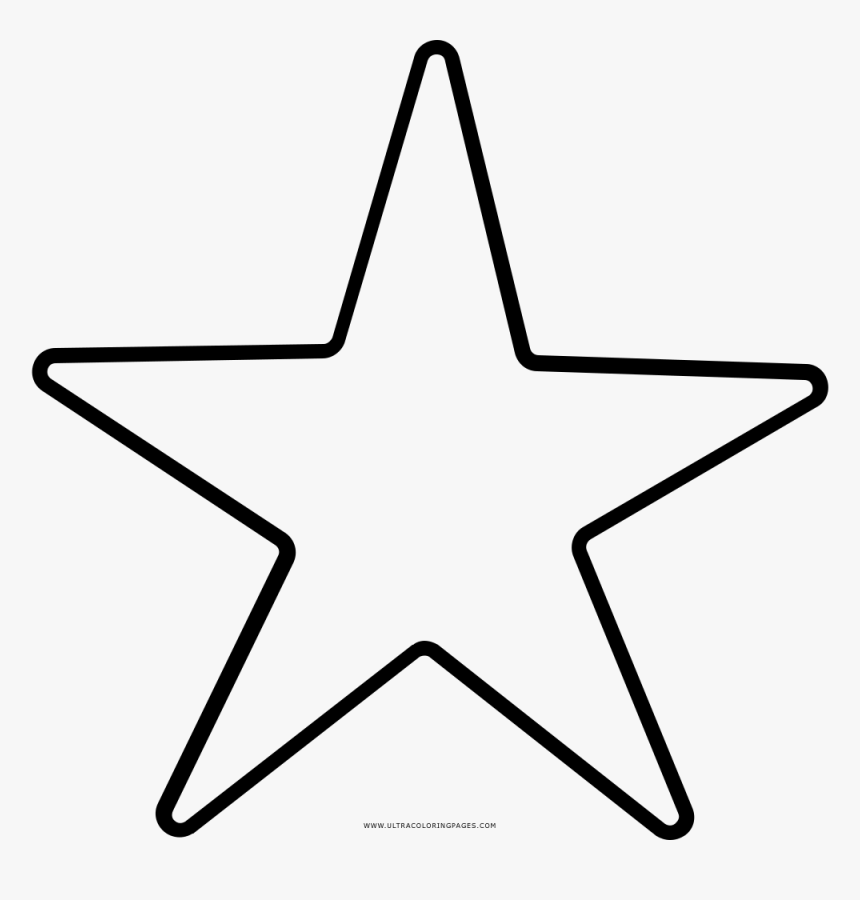 Starfish Coloring Page - Desenho De Estrela Do Mar, HD Png Download, Free Download