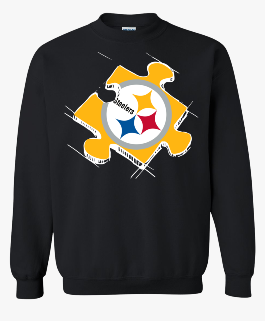 Pittsburgh Steelers Autism Puzzle Sweatshirt American - Pittsburgh Steelers, HD Png Download, Free Download