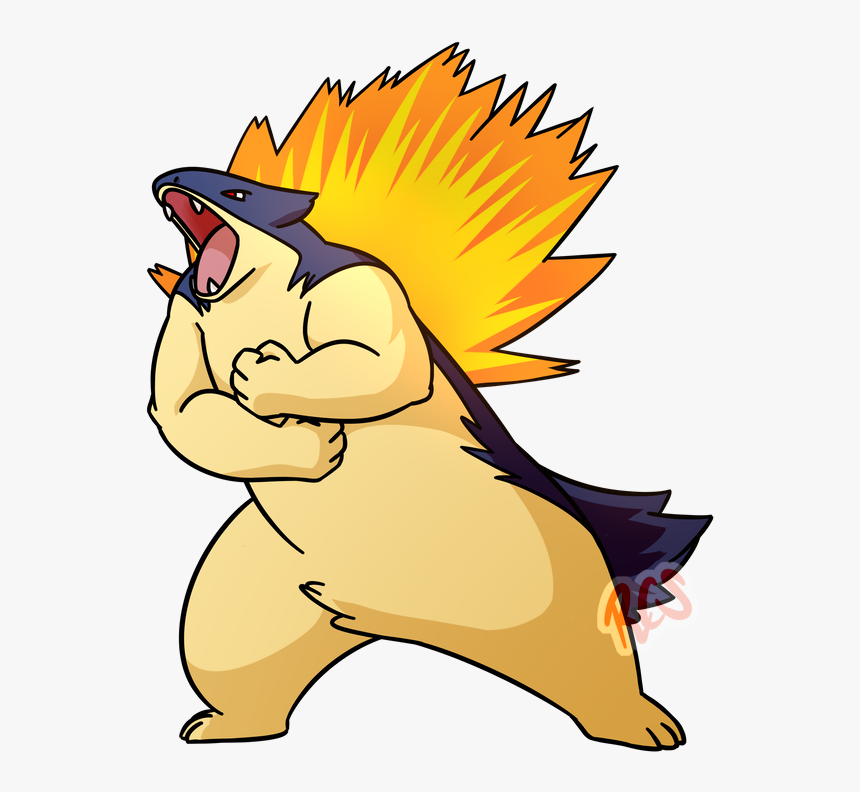 Typhlosion - Cartoon, HD Png Download, Free Download