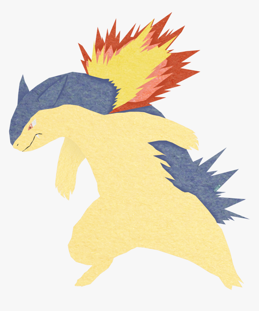 Typhlosion Digital Construction Paper Cut Out - Pokemon Typhlosion Vector, HD Png Download, Free Download