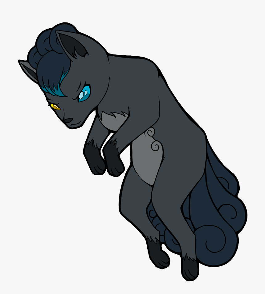 Black Vulpix - Cartoon, HD Png Download, Free Download