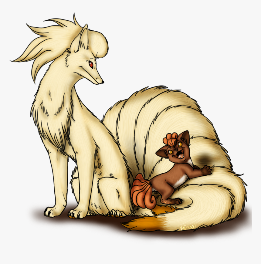 Vulpix And Evo - Cartoon, HD Png Download, Free Download