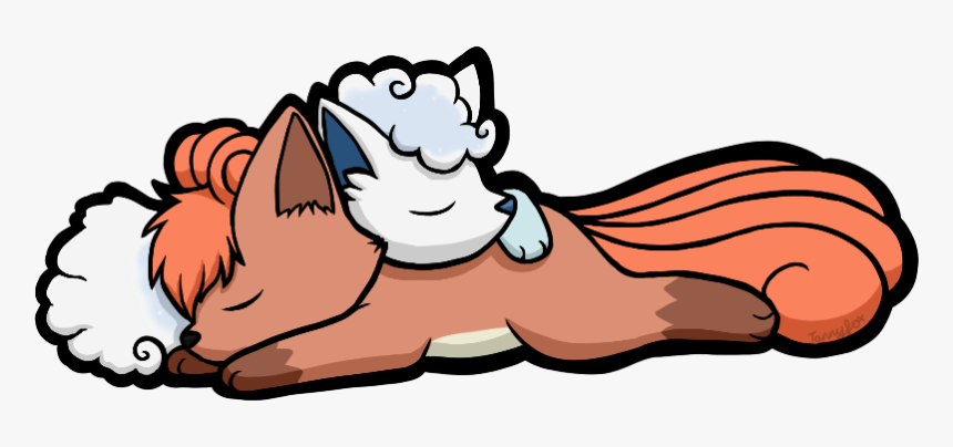 Vulpix Cuddling, HD Png Download, Free Download