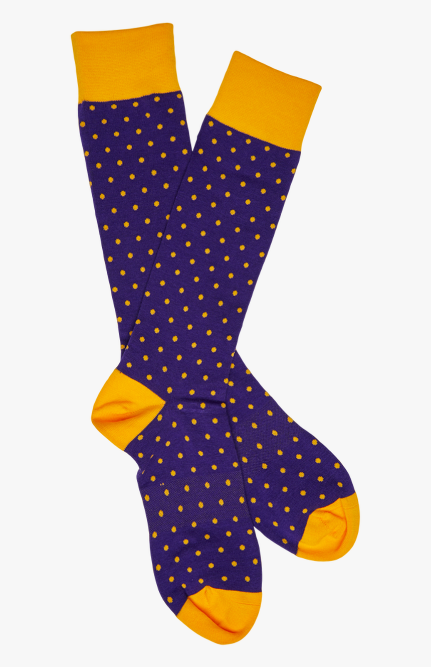 Purple And Gold - Sock, HD Png Download, Free Download