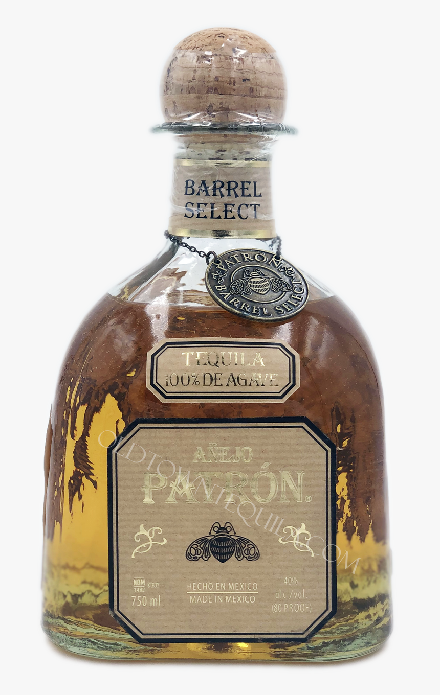 Patron Single Barrel Hungarian Oak Anejo Tequila - Glass Bottle, HD Png Download, Free Download