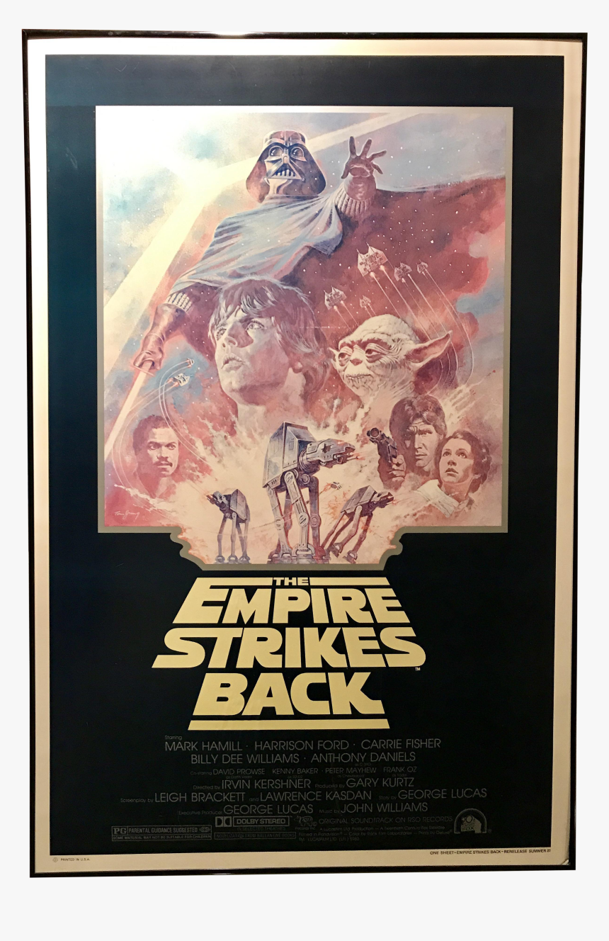 Star Wars Movie Poster Png - Original Empire Strikes Back Poster 1980, Transparent Png, Free Download