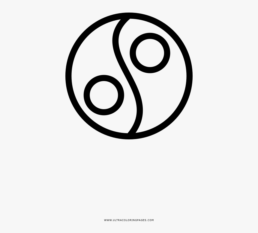 New Coloring Pages Yin Yang Coloring Pages Page Ultra - Circle, HD Png Download, Free Download