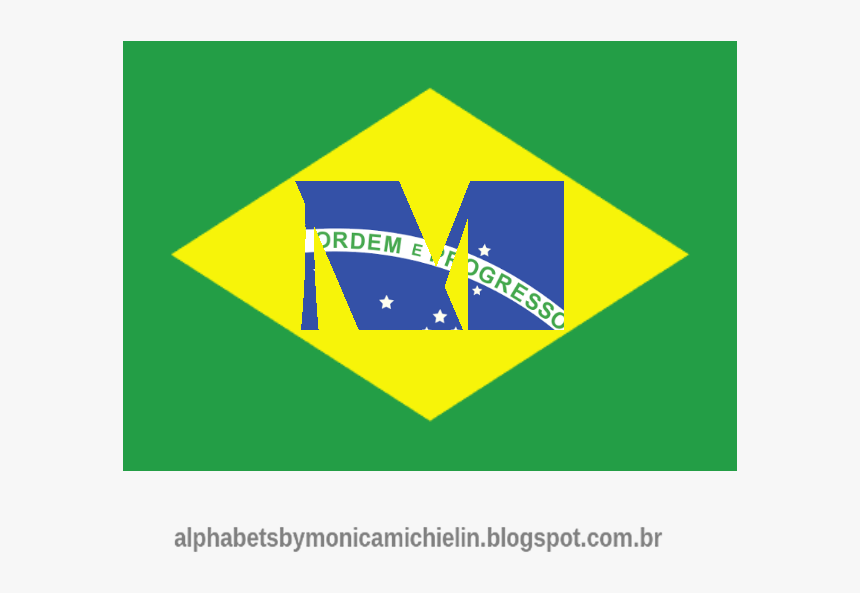 Bandeira Do Brasil Alfabeto , Png Download - Triangle, Transparent Png, Free Download