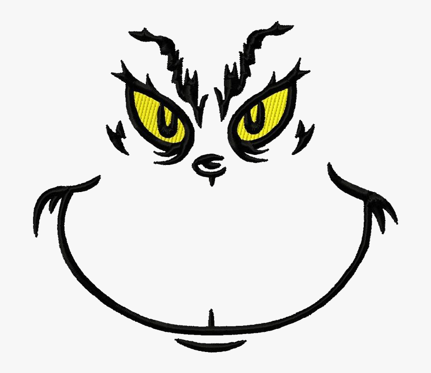 How The Grinch Stole Christmas Png Clipart - Grinch Face Svg Free, Transparent Png, Free Download