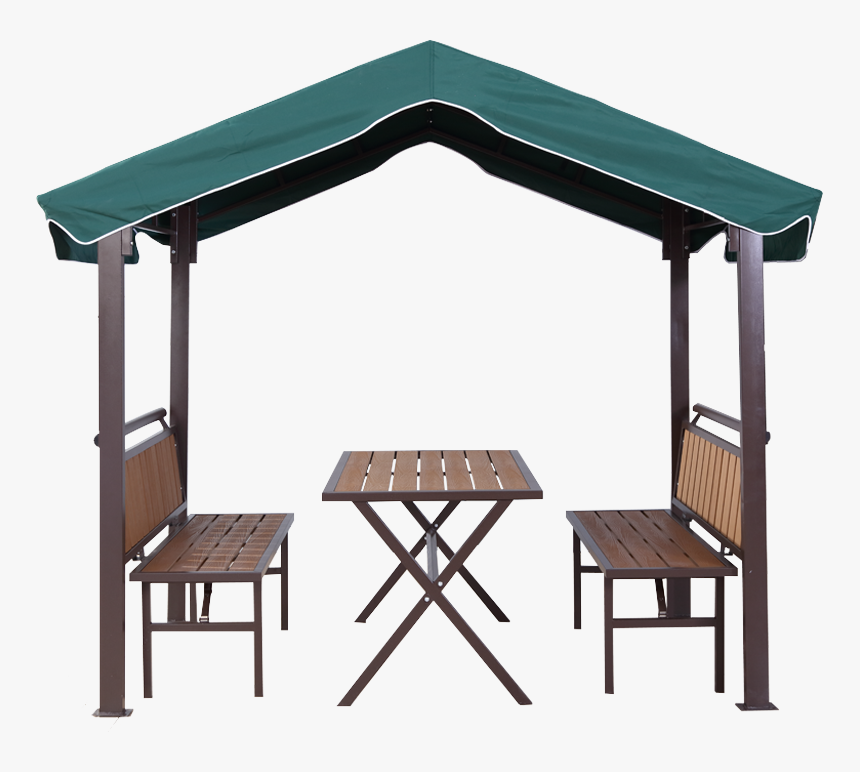 Patio Used 250* 150cm Mini Gazebo With Wooden Table - Gazebo, HD Png Download, Free Download