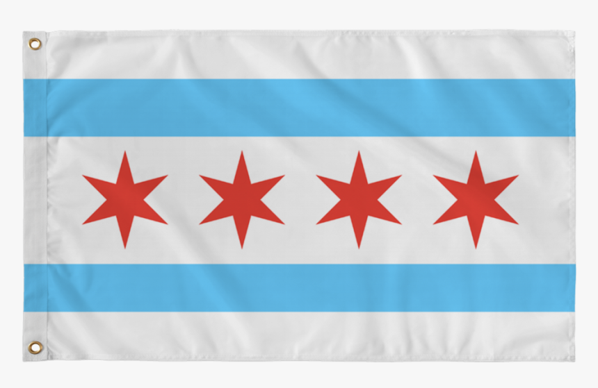 Official Chicago Flag Png - Flag, Transparent Png, Free Download