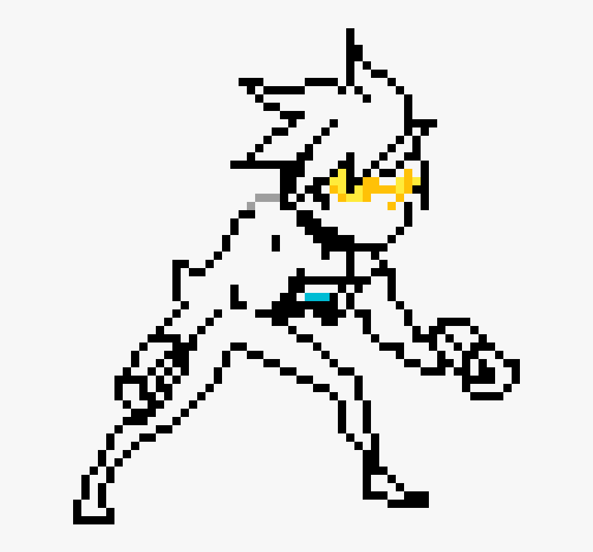 Overwatch Tracer Pixel Art, HD Png Download, Free Download