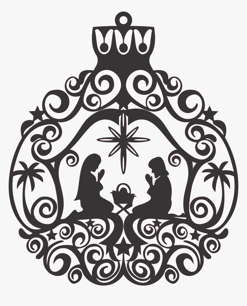 Nativity Ornament Silhouette, HD Png Download, Free Download